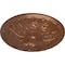 Ekena Millwork Granada Ceiling Medallion (Fits Canopies up to 4 1/4"), 15 3/4"OD x 5/8"P, Polished Copper CM16GAPOS - alternate 3